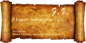 Fluger Veronika névjegykártya