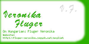 veronika fluger business card